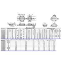 LSD35BK-F2N-H-B-M6 AIRTAC LOW PROFILE RAIL BEARING<br>LSD 35MM SERIES, HIGH ACCURACY WITH LIGHT PRELOAD (B), BOTTOM MOUNTING FLANGE - NORMAL BODY